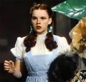 Judy Garland v úlohe Dorotky vo filme Čarodejník z krajiny Oz (The Wizard of Oz, 1939)