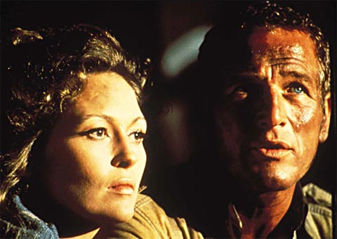 Paul Newman v katastrofickom filme Sklenené peklo (The Towering Inferno,1974)